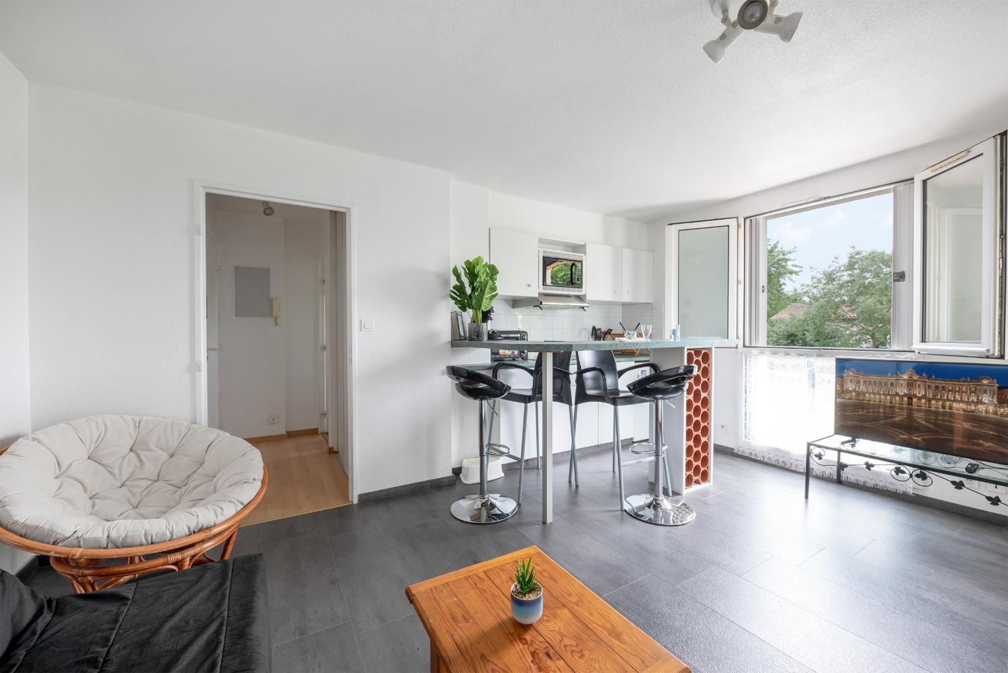 Ferienwohnung T2 Rangueil - Terrasse + 2 Parkings - 4 Personnes Toulouse Exterior foto